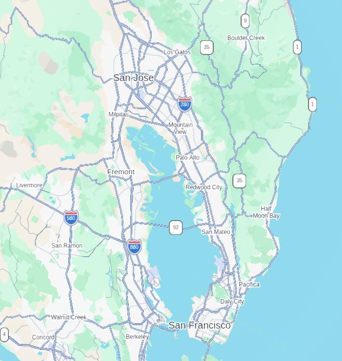 BayArea inverted (north is down